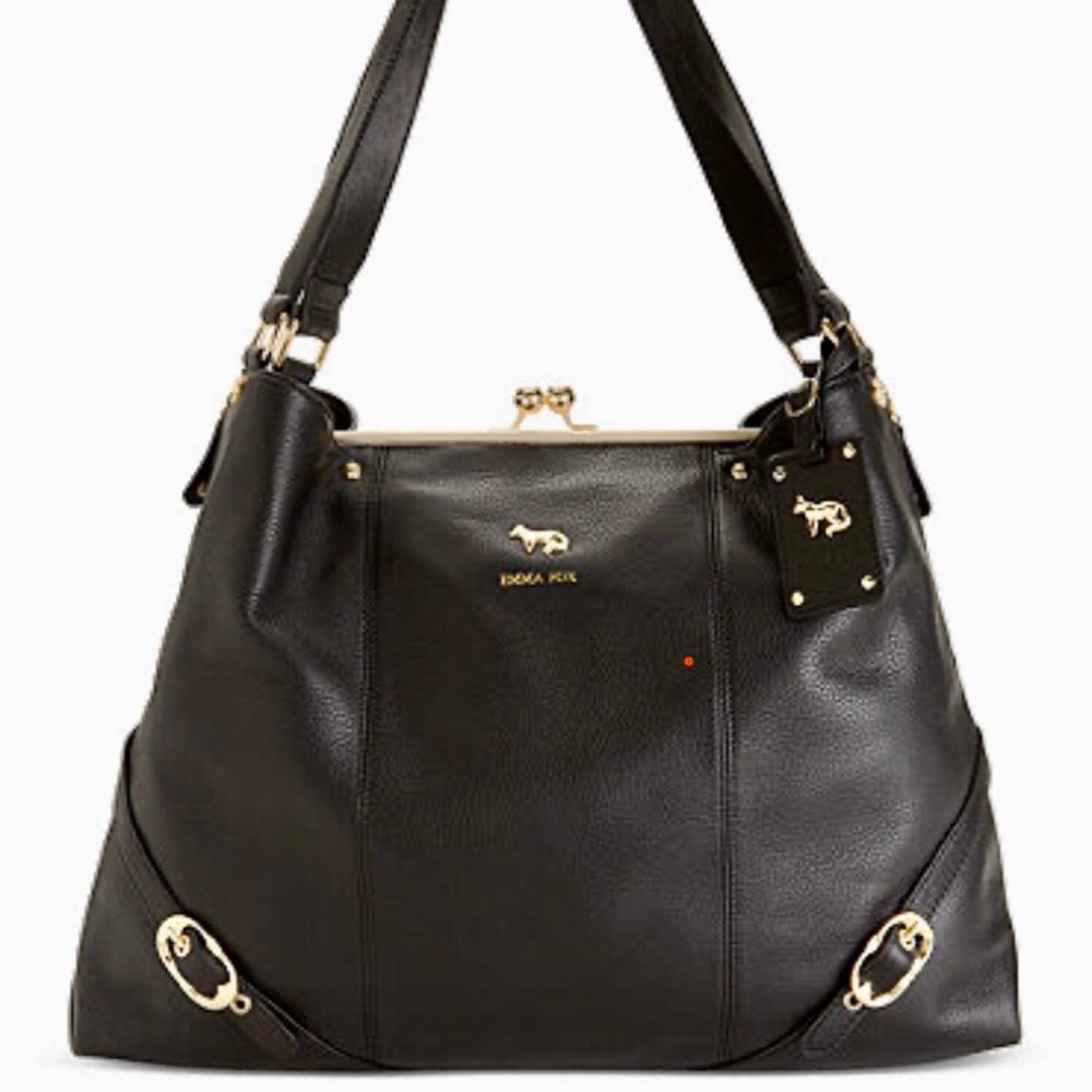 Emma Fox Kisslock Shoulder/Hobo Gold Hardware